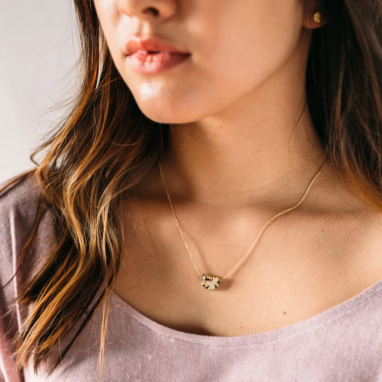 Moon Gem Necklace sold by Crafts & Love product image thumbnail 4