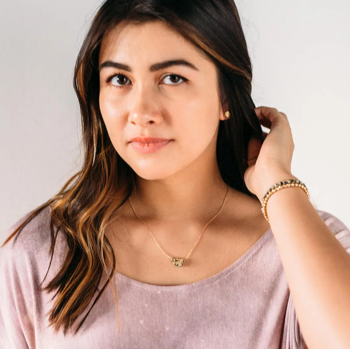 Moon Gem Necklace sold by Crafts & Love product image thumbnail 3