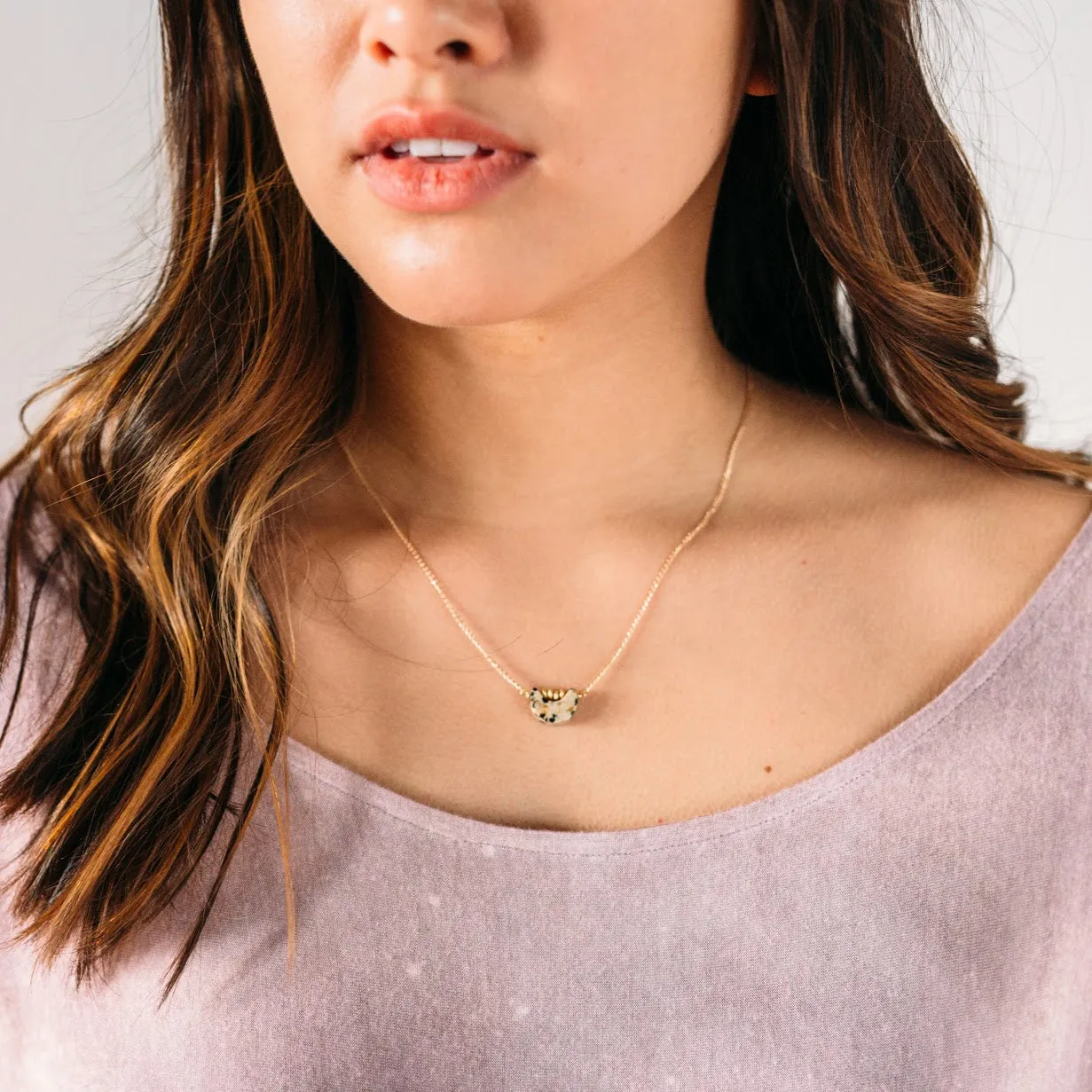 Moon Gem Necklace sold by Crafts & Love product image thumbnail 2