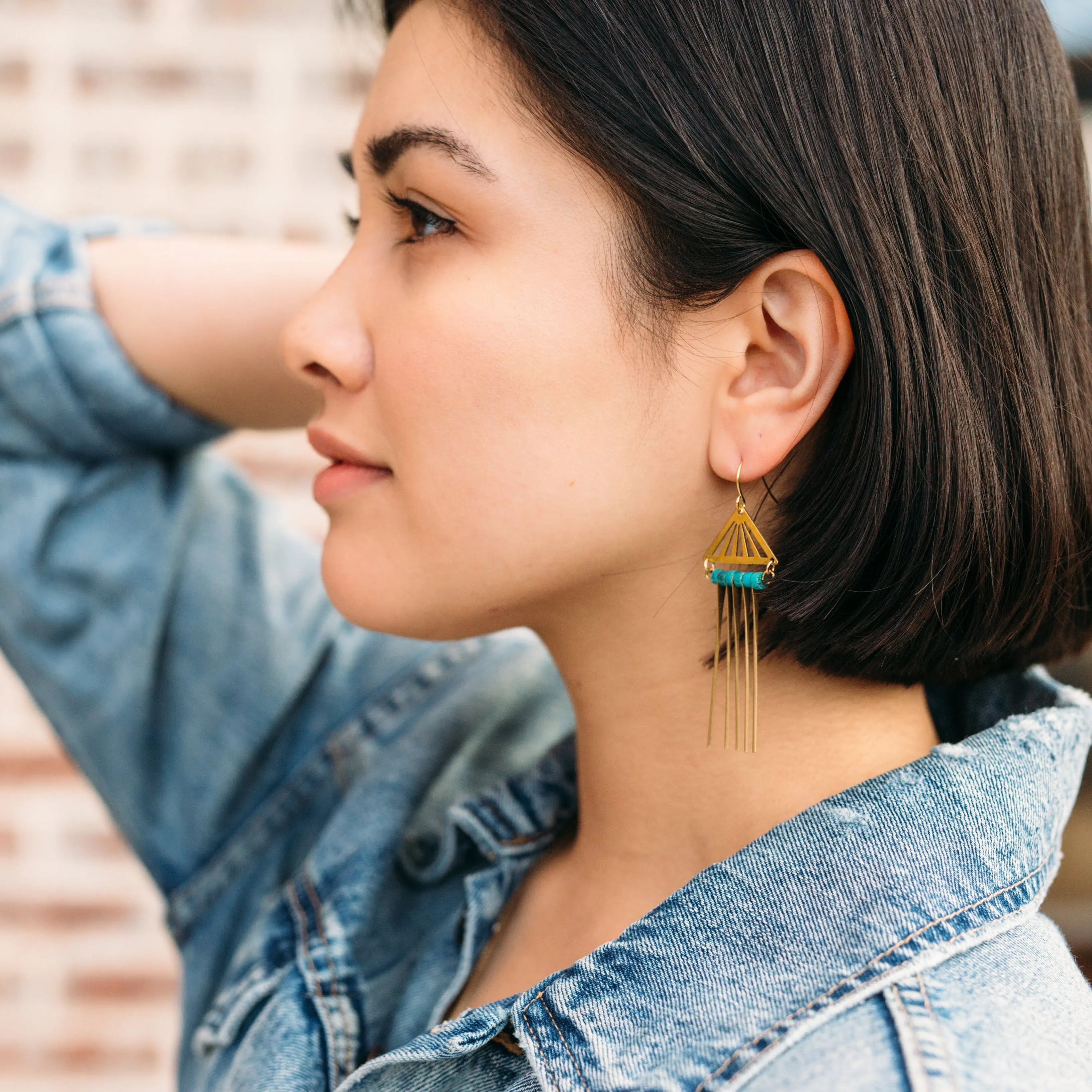 Nora Earrings sold by Crafts & Love product image thumbnail 3