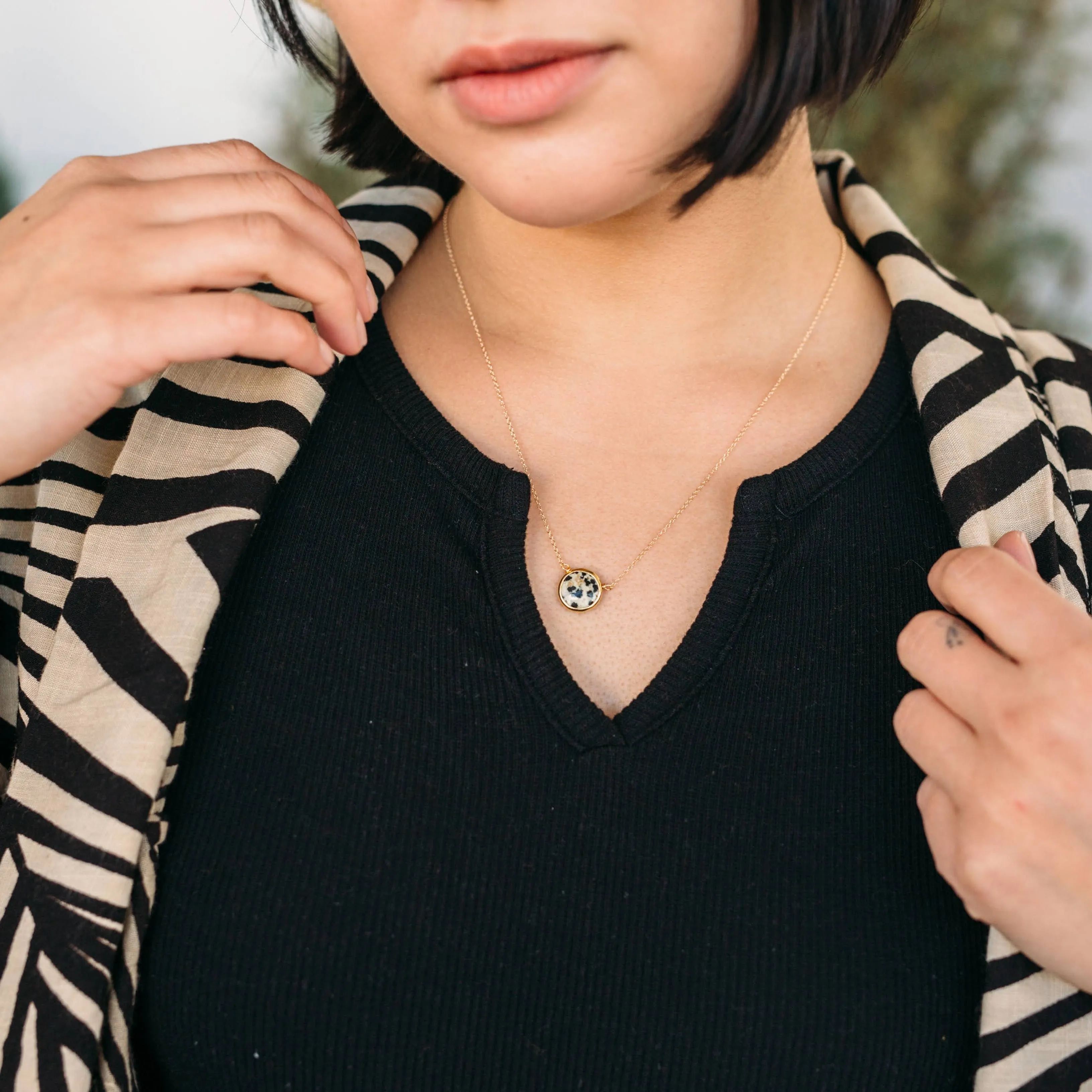 Gem Necklaces - Dalmatian sold by Crafts & Love product image thumbnail 2