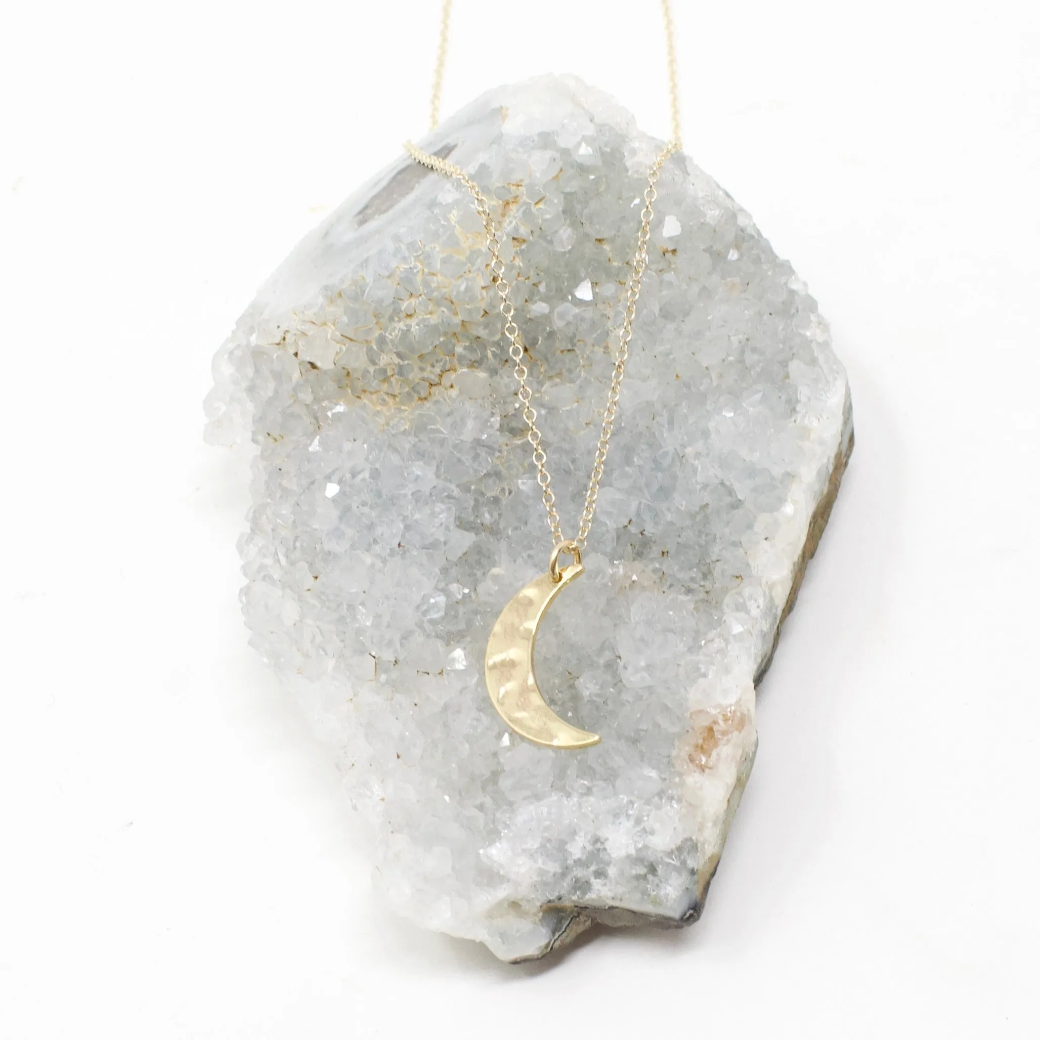 Crescent Moon - Gold Hammered sold by Crafts & Love product image thumbnail 3
