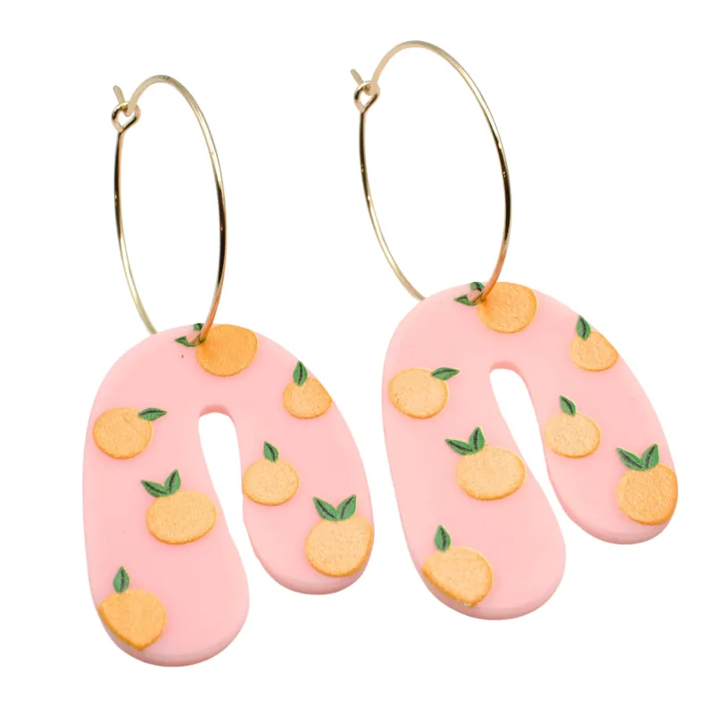 Hoop - Peachy Acrylic sold by Crafts & Love