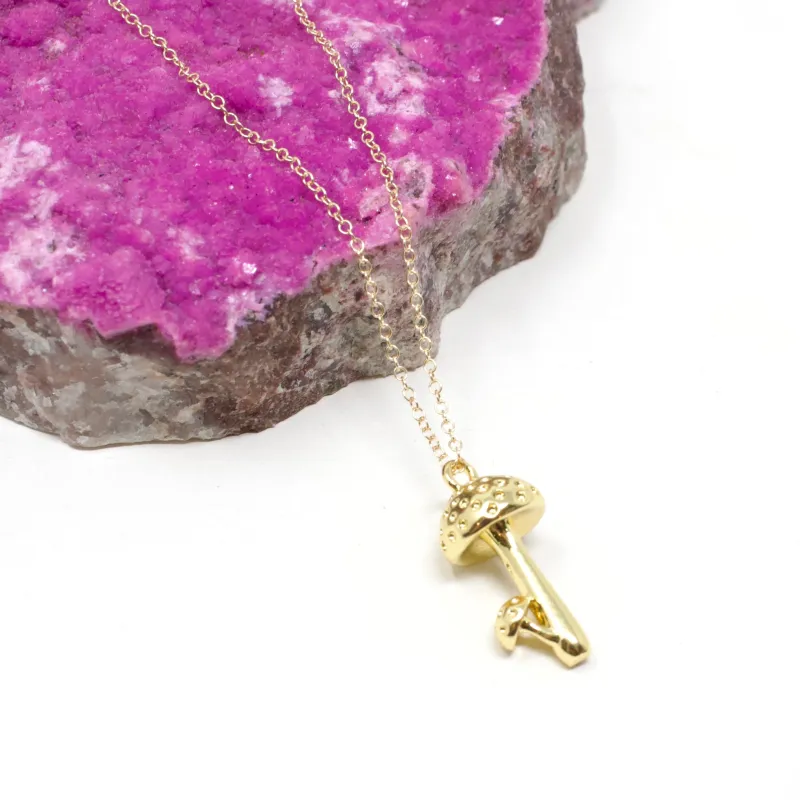 Mushroom Necklace sold by Crafts & Love