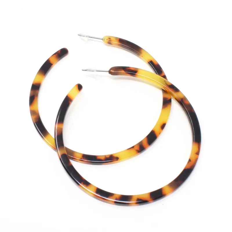 Hoop Studs - Acrylic XL made by Crafts & Love
