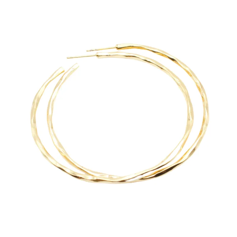 Gold XL Hoops sold by Crafts & Love