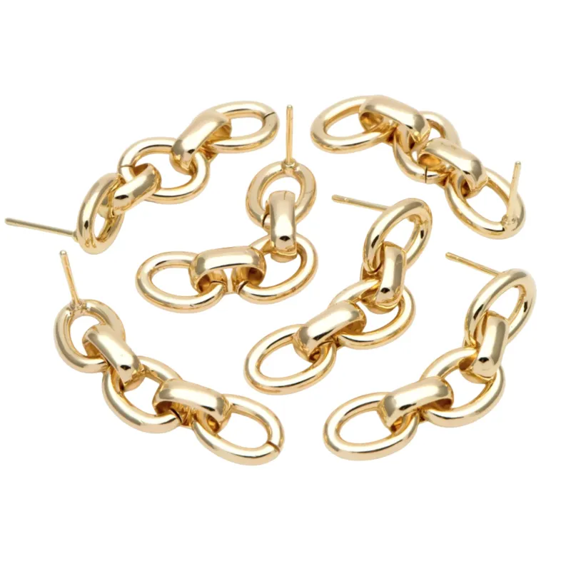 Chain Stud Earrings sold by Crafts & Love