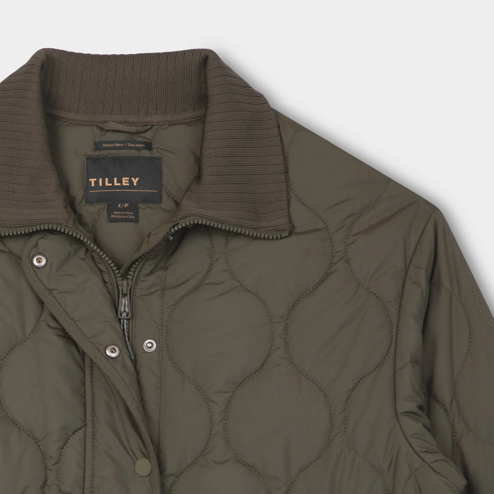 Rib Collar Quilted Coat sold by TILLEY product image thumbnail 5