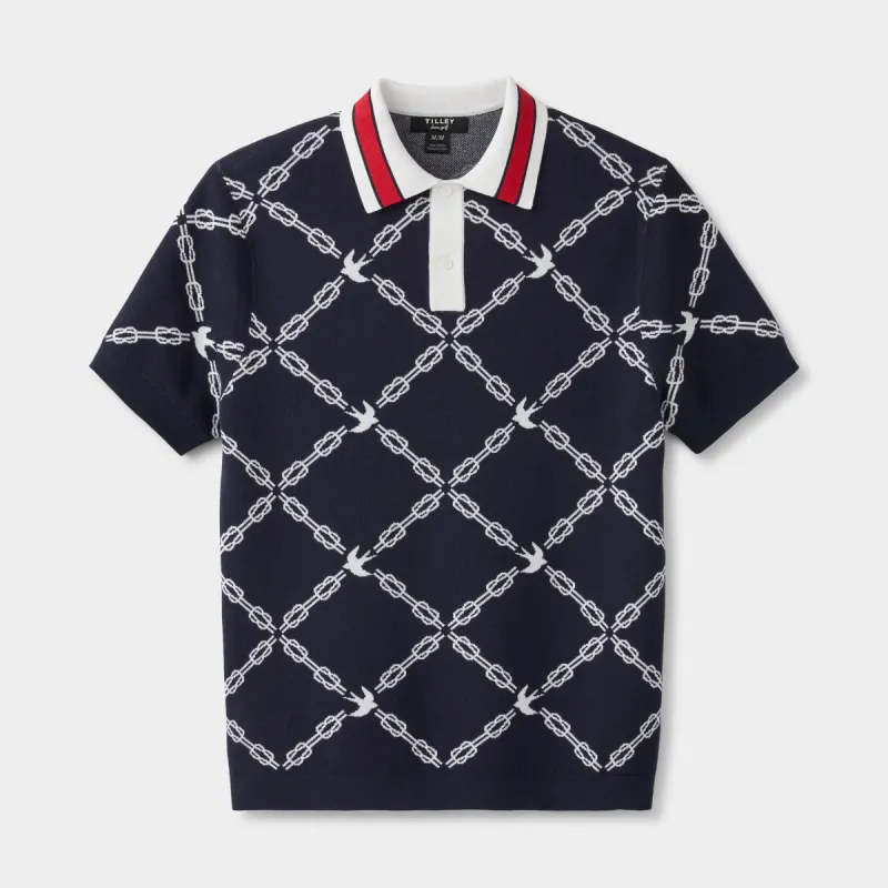 Jacquard Polo sold by TILLEY