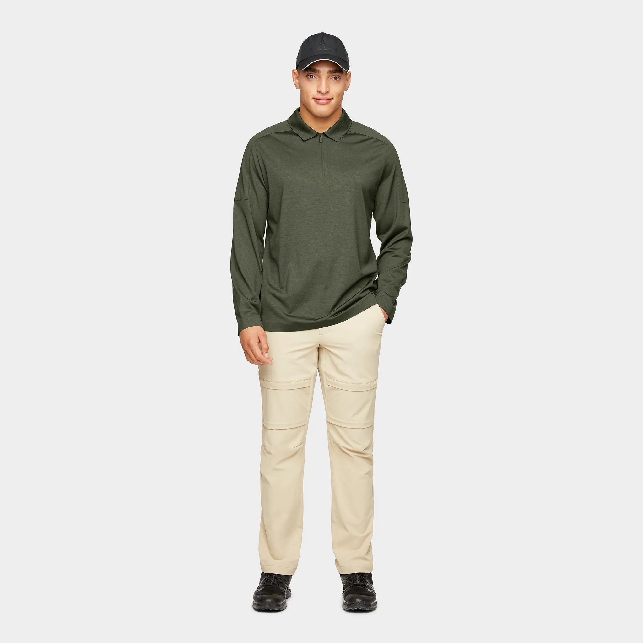 Merino LS Zip Polo sold by TILLEY product image thumbnail 2