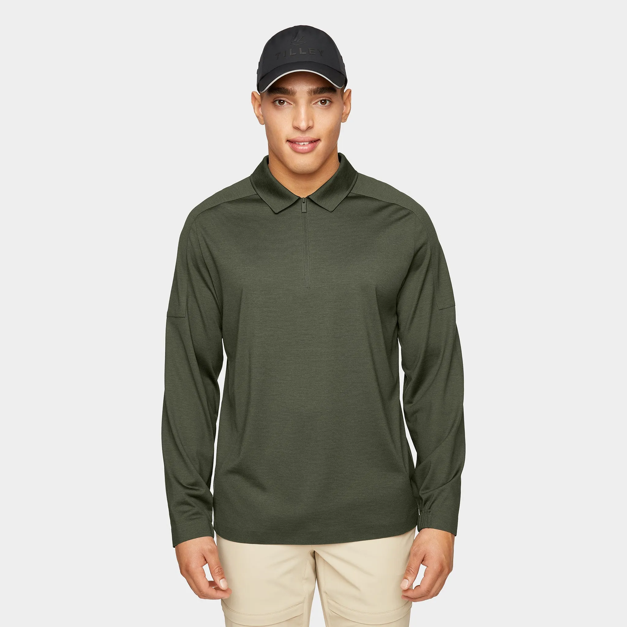 Merino LS Zip Polo sold by TILLEY product image thumbnail 3
