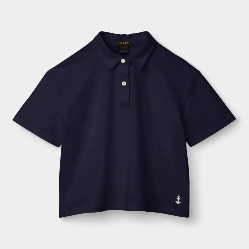 Marine Cropped Polo made by TILLEY