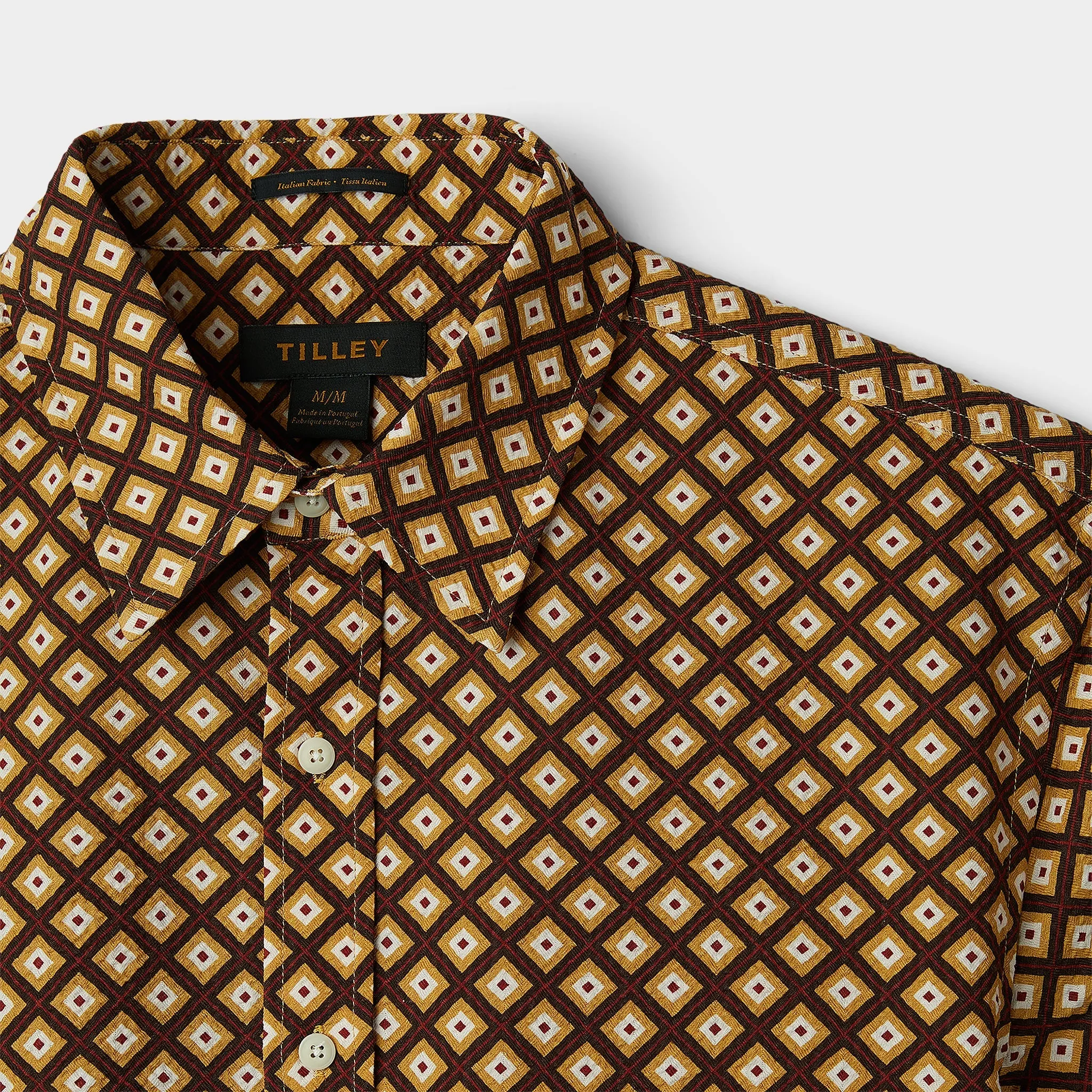 Short Sleeve Brown Geo Print sold by TILLEY product image thumbnail 3