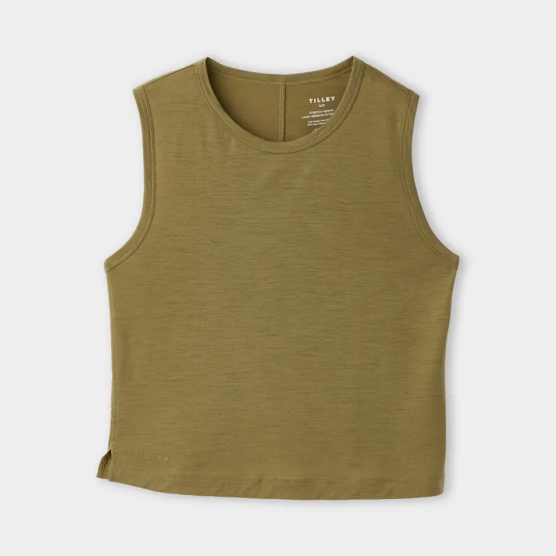 Merino Crop Tank made by TILLEY