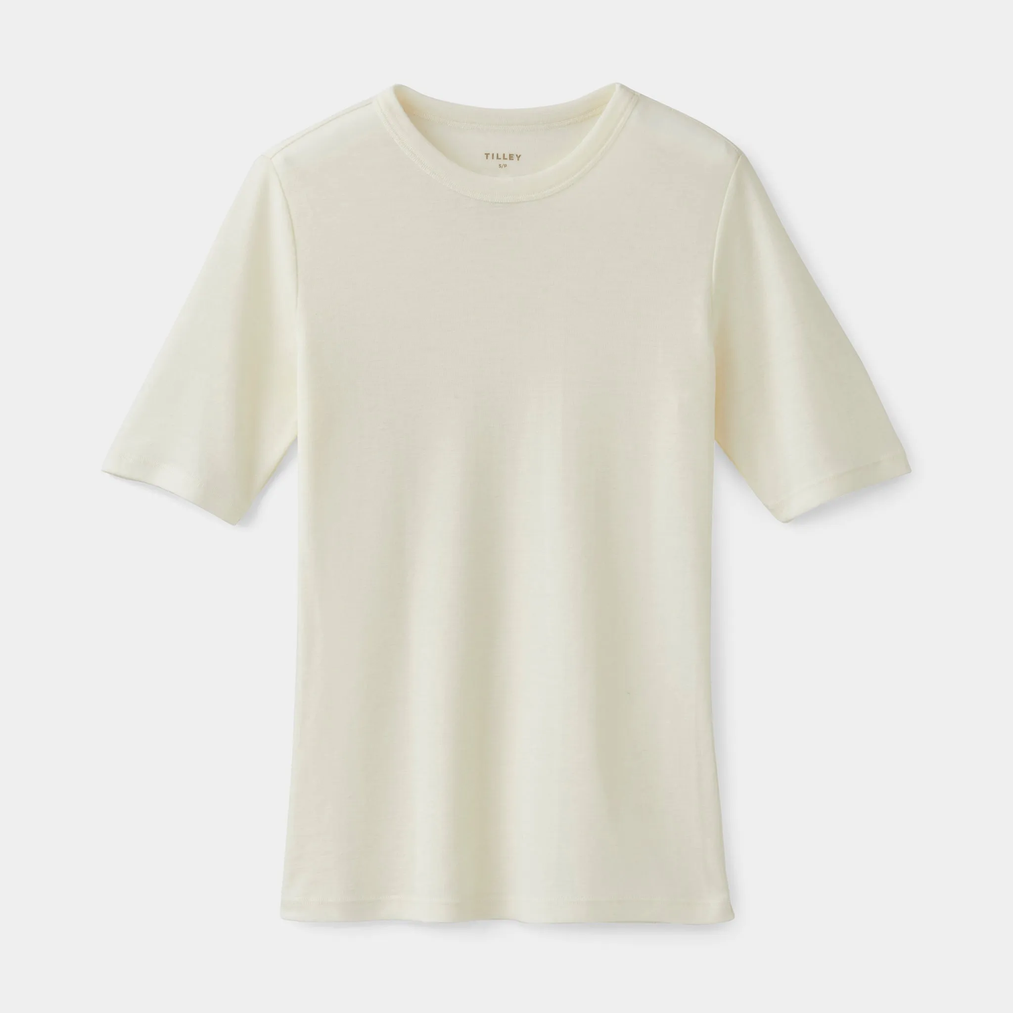 Merino Rib Fitted Tee sold by TILLEY
