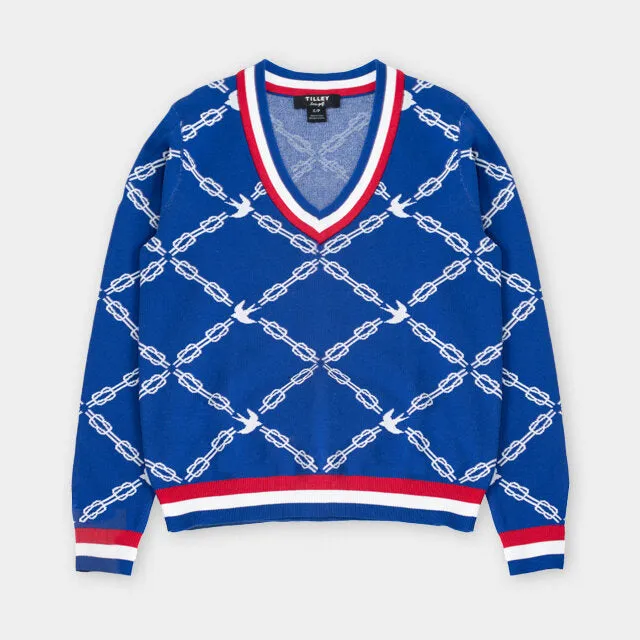 Jacquard V-Neck Sweater sold by TILLEY product image thumbnail 4