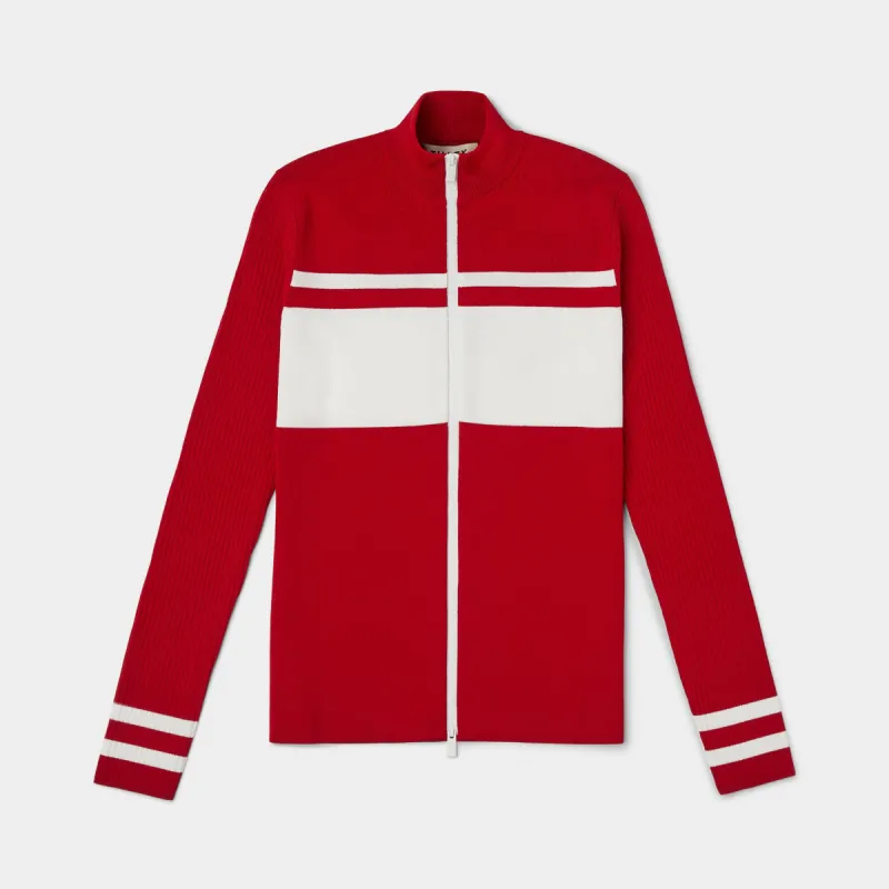 Long Sleeve Full Zip Stripe Sweater sold by TILLEY