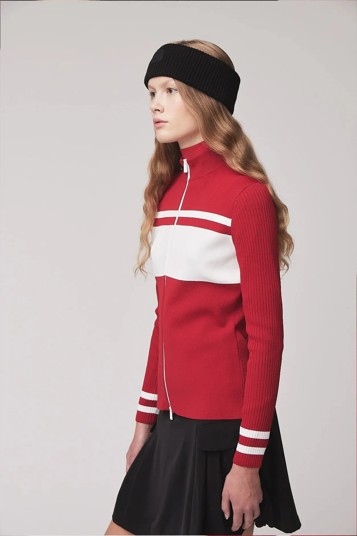 Long Sleeve Full Zip Stripe Sweater sold by TILLEY product image thumbnail 3