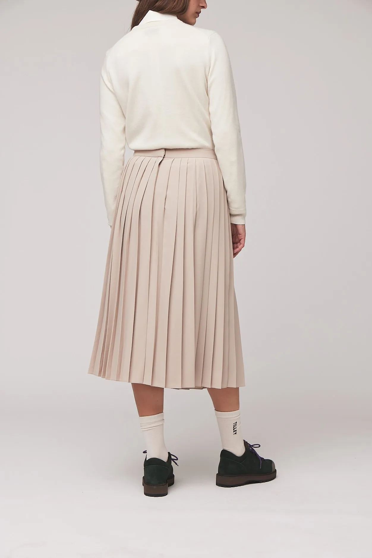 Tech Slk Pleated Midi Skirt sold by TILLEY product image thumbnail 5
