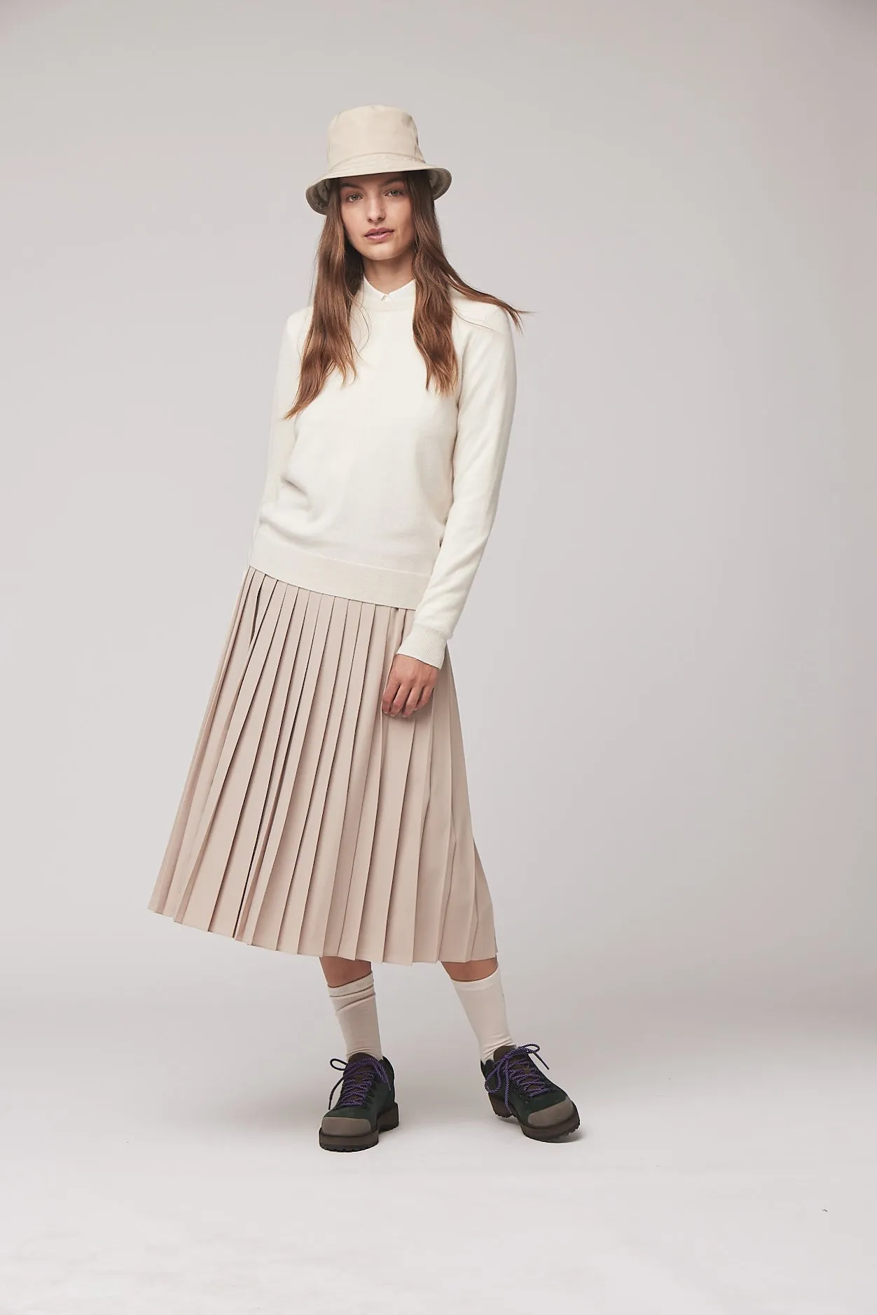 Tech Slk Pleated Midi Skirt sold by TILLEY product image thumbnail 3