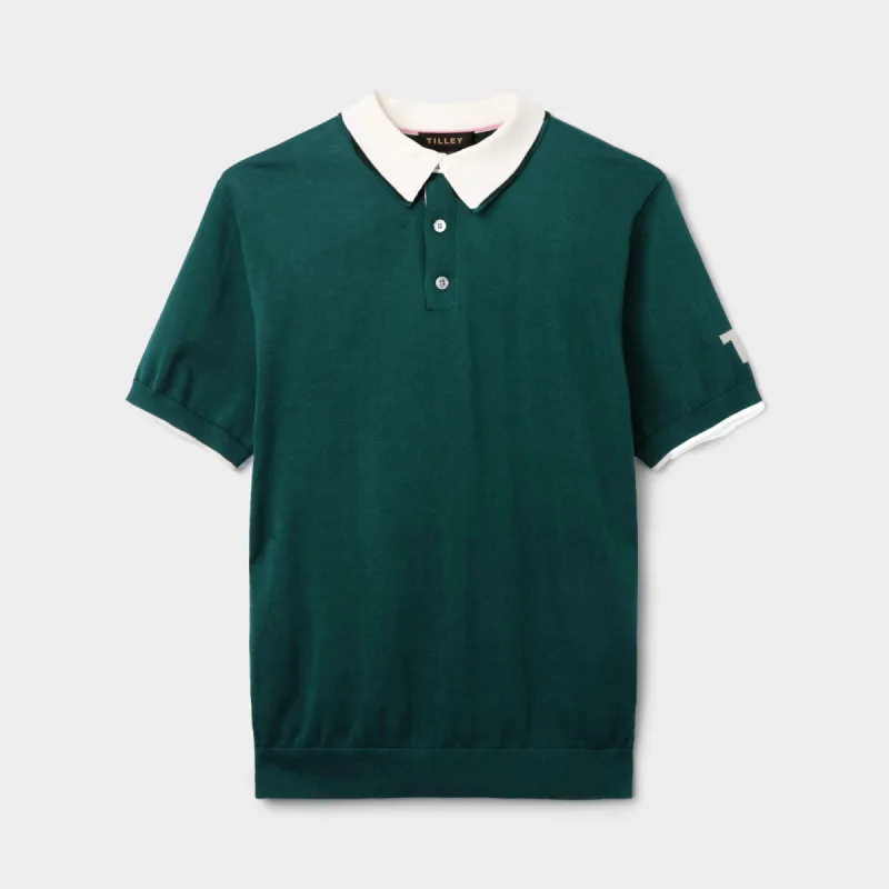 Dry Cotton Polo Sweater made by TILLEY