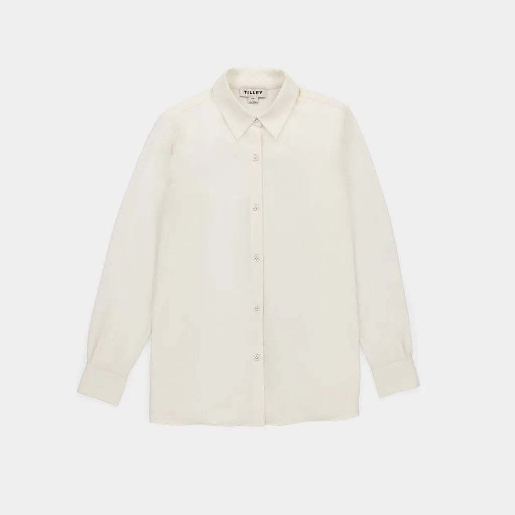 Tech Slk Long Sleeve Button Top sold by TILLEY