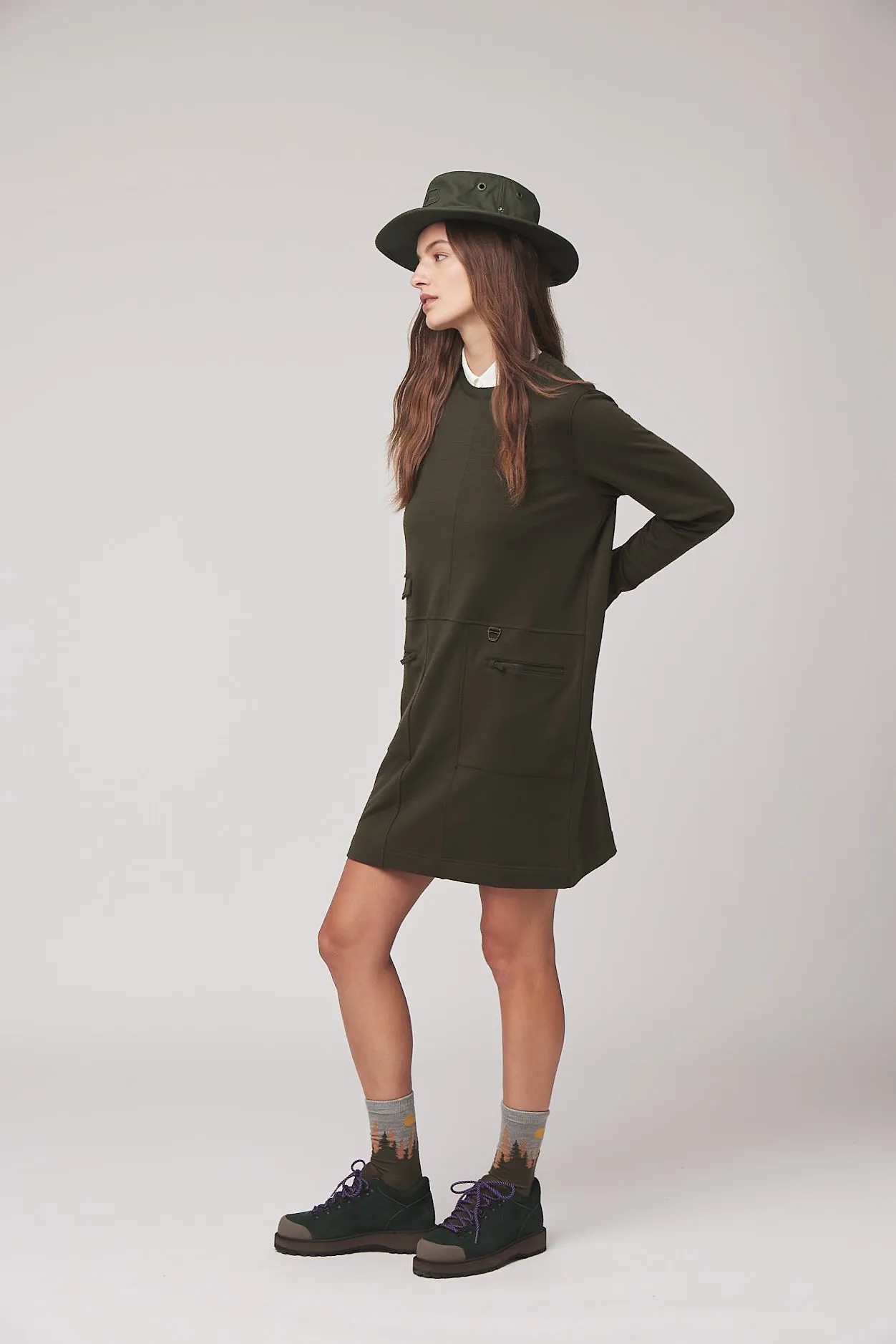Merino Sweatshirt Dress sold by TILLEY product image thumbnail 3