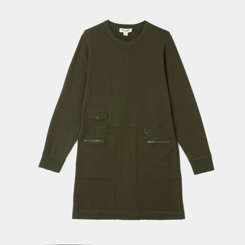 Merino Sweatshirt Dress sold by TILLEY