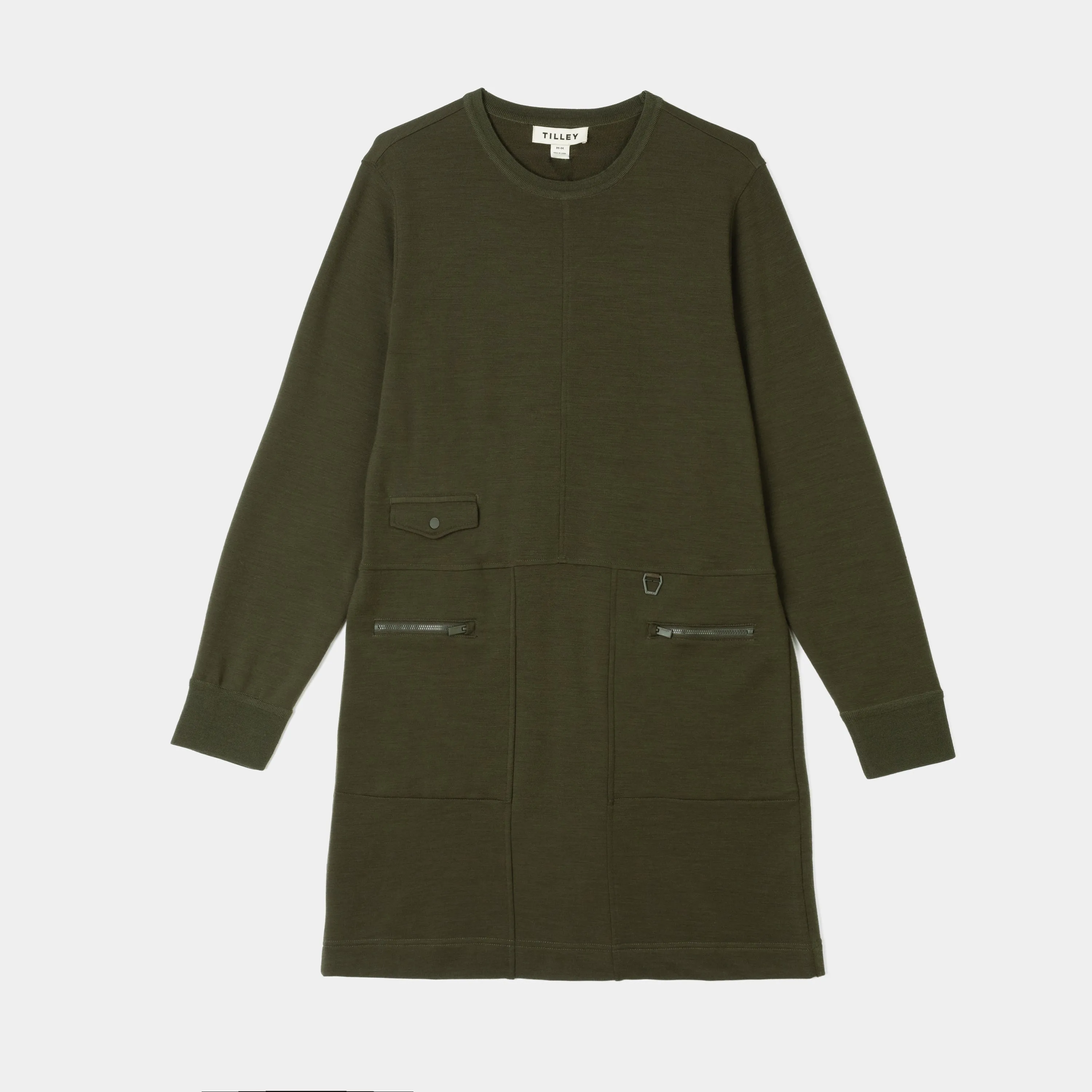 Merino Sweatshirt Dress sold by TILLEY