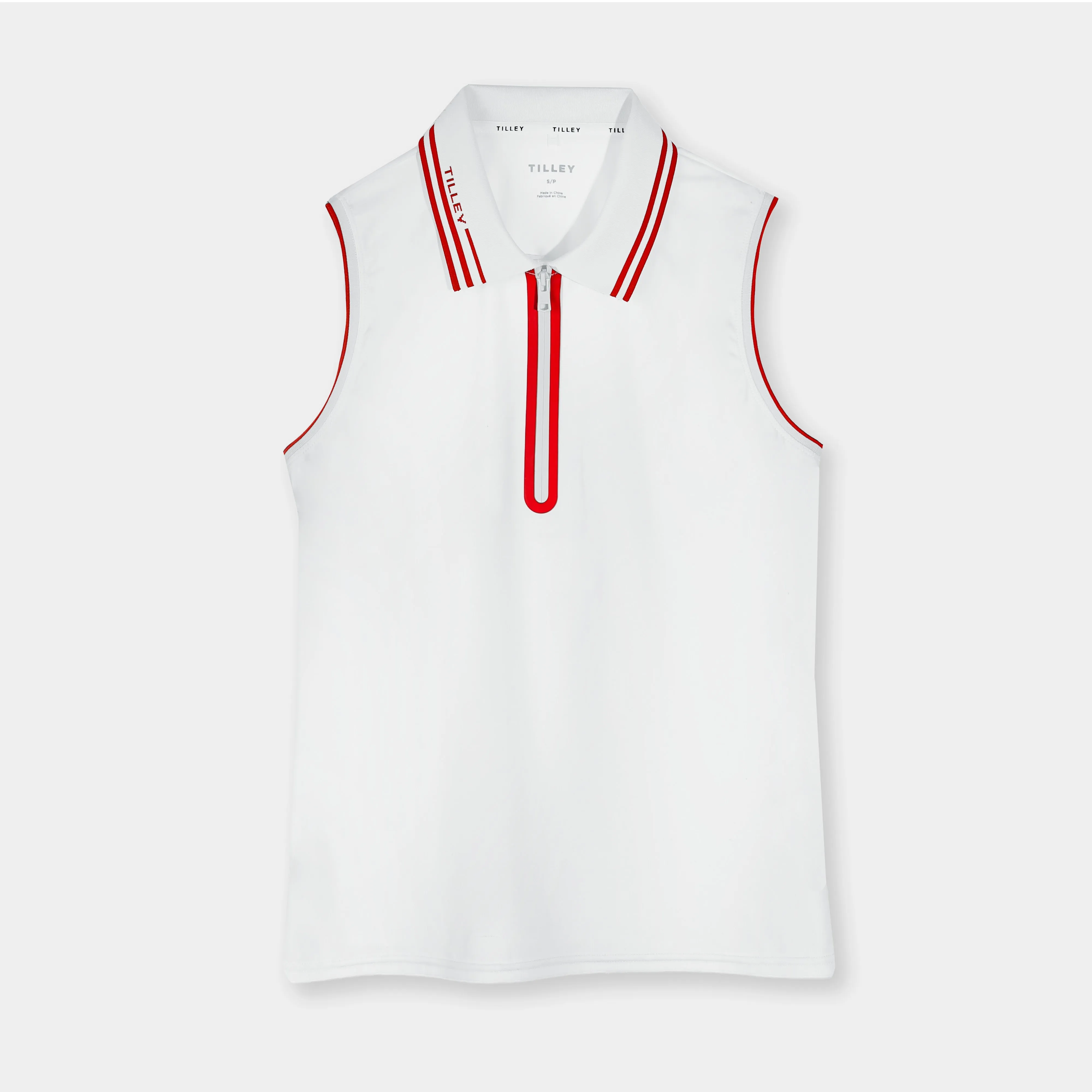 Tech Jersey Sleeveless Zip Polo sold by TILLEY