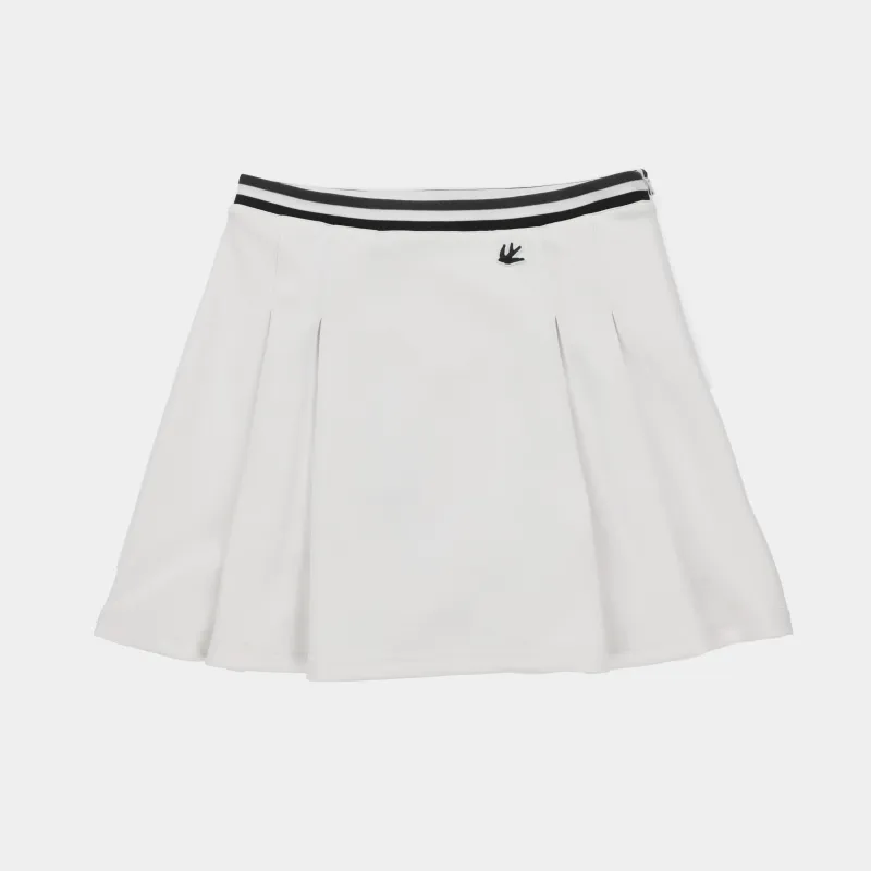 Striped Scuba Pleated Skirt sold by TILLEY