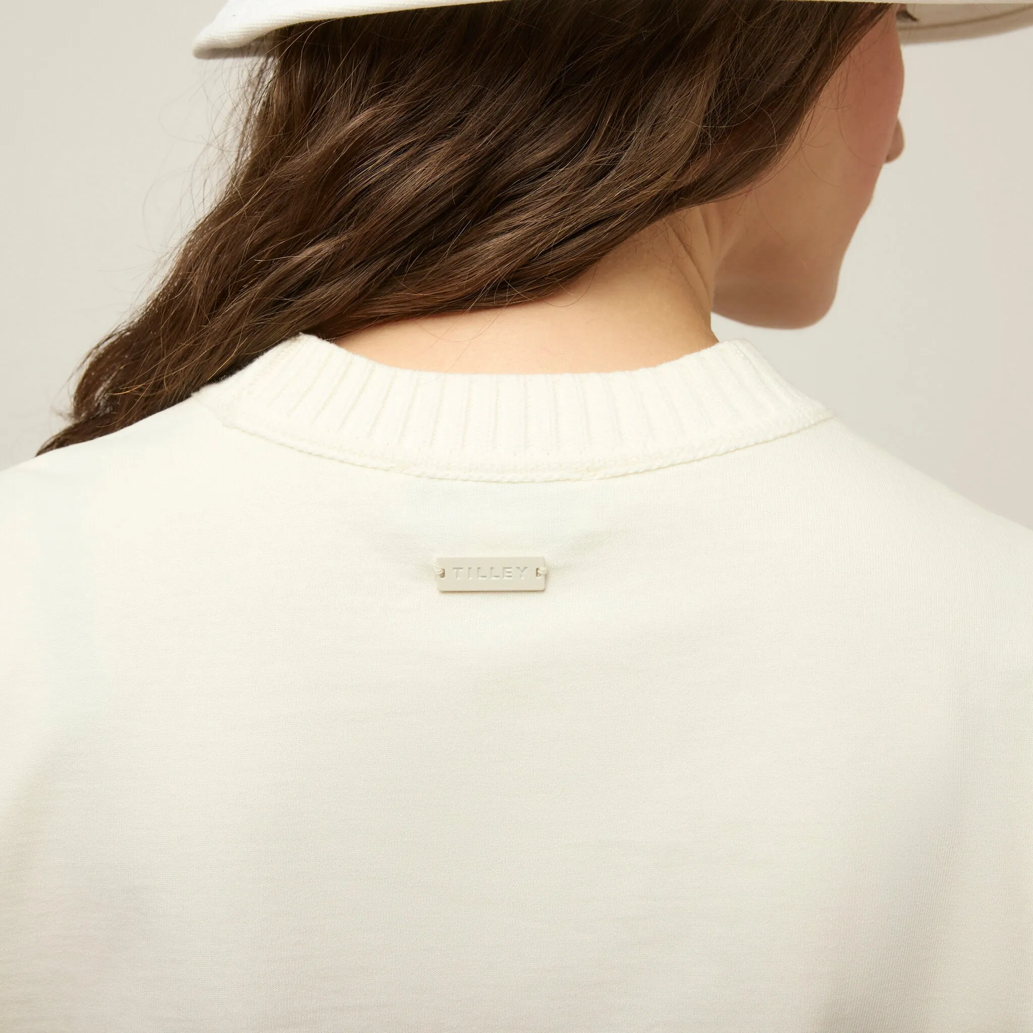 Rib Neckline Cropped Tee sold by TILLEY product image thumbnail 4