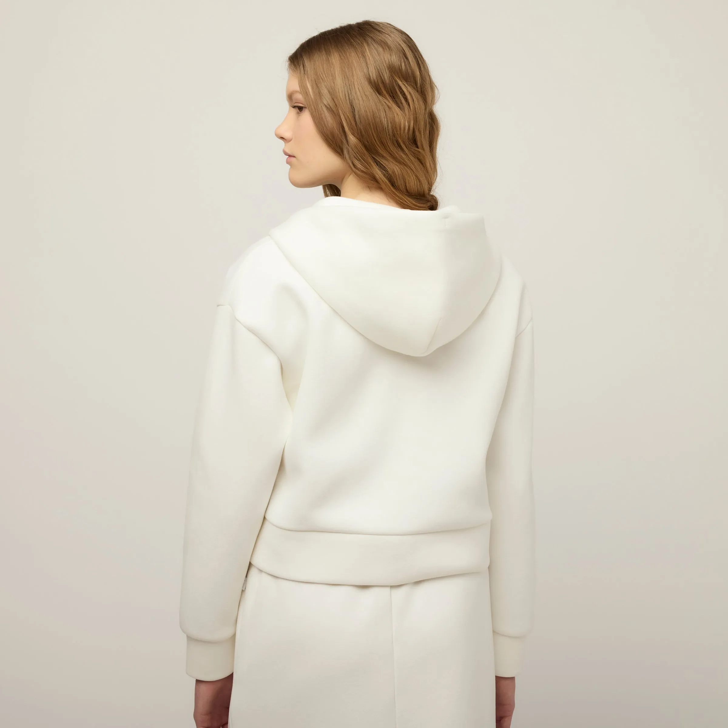 Cloud Fleece Crop Zip Hoodie sold by TILLEY product image thumbnail 3