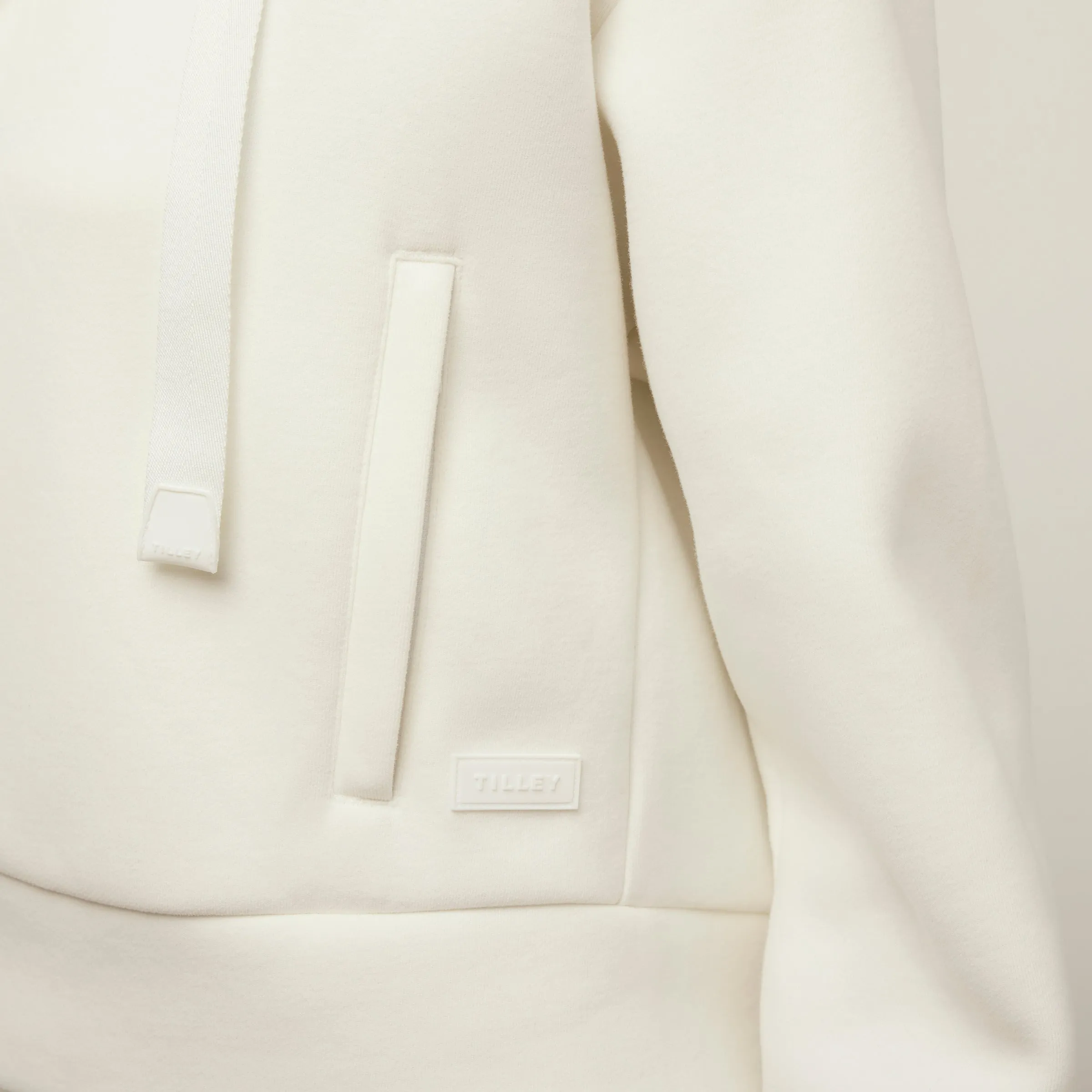 Cloud Fleece Crop Zip Hoodie sold by TILLEY product image thumbnail 4