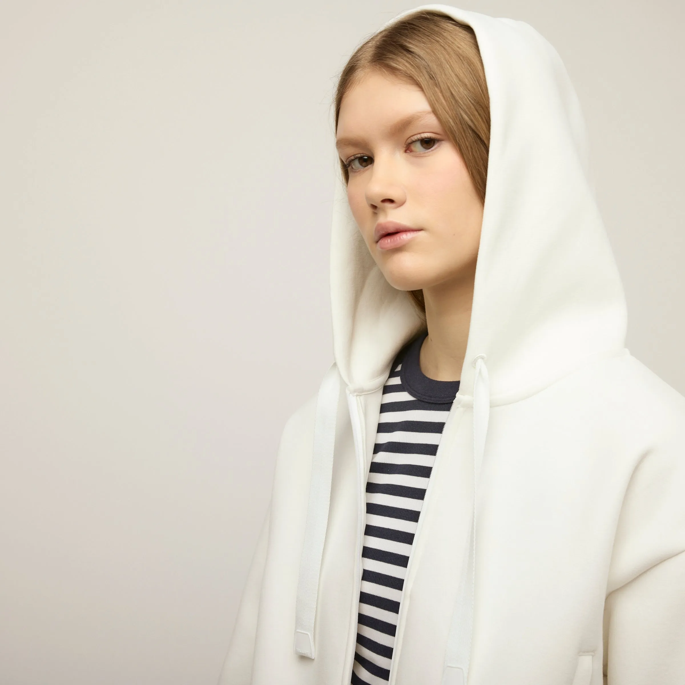 Cloud Fleece Crop Zip Hoodie sold by TILLEY product image thumbnail 5