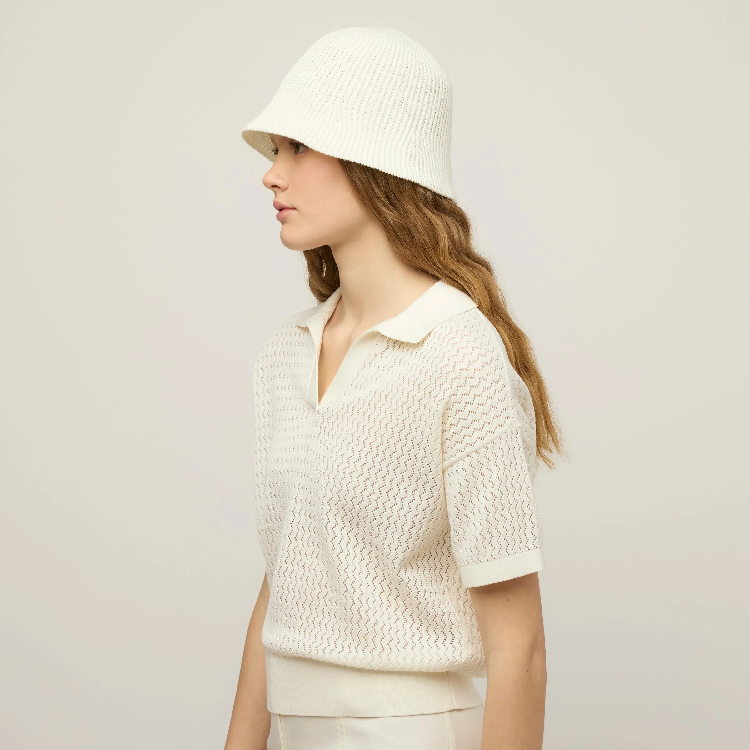 Open Knit Short Sleeve Polo sold by TILLEY product image thumbnail 2