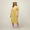 Tencel Cotton Safari Midi Dress sold by TILLEY