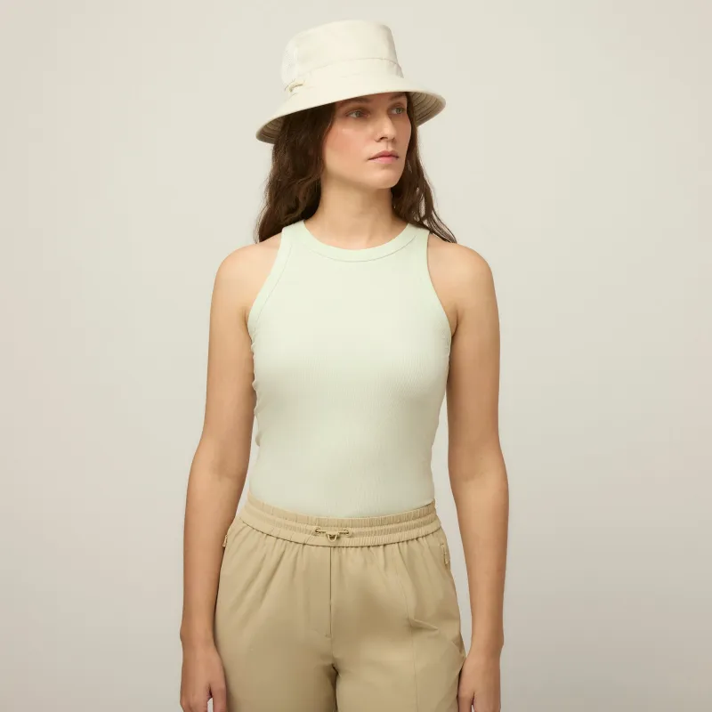 High Neck Rib Tank sold by TILLEY