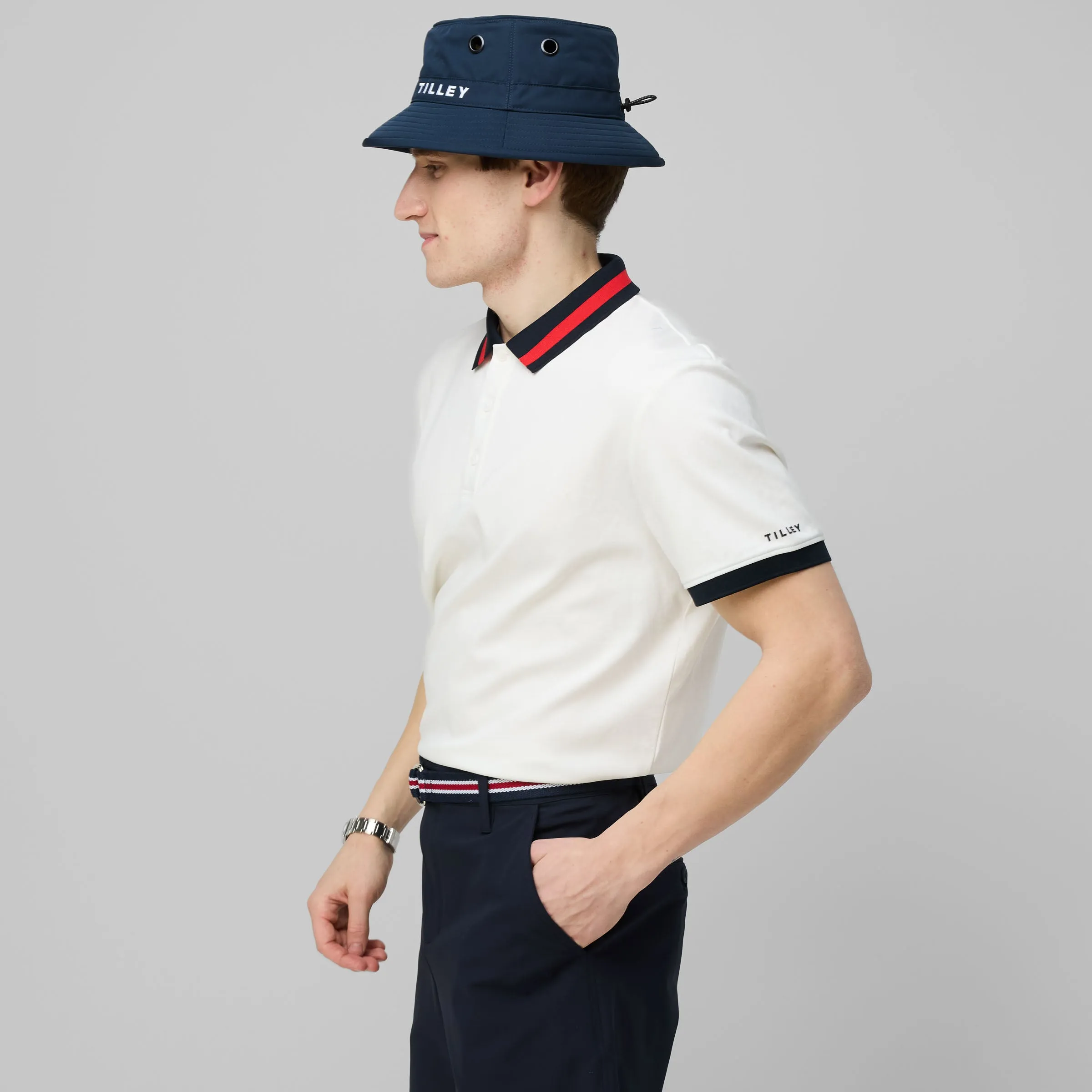 Supima Pique Stripe Polo sold by TILLEY product image thumbnail 2