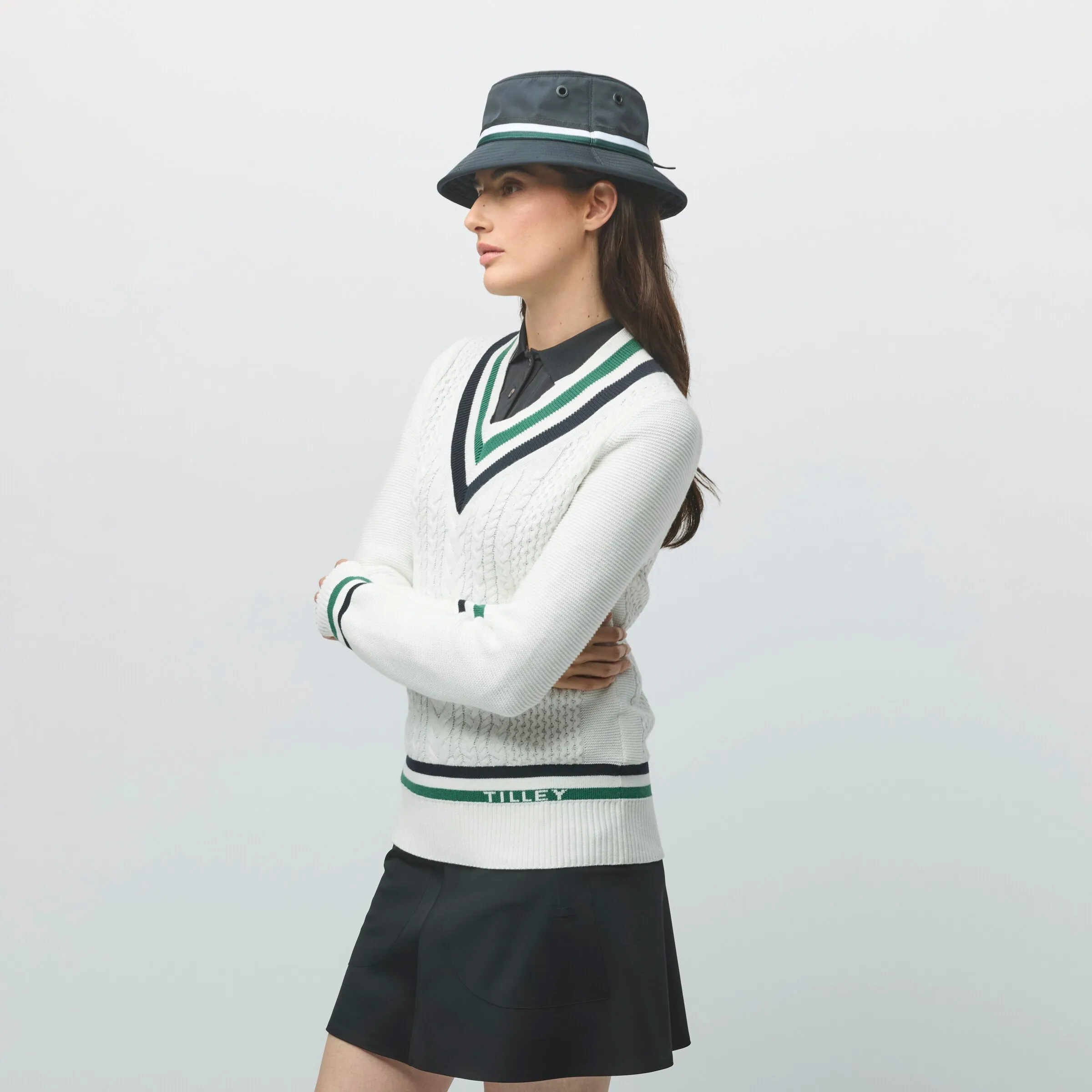 Preppy Deep V Sweater sold by TILLEY product image thumbnail 2