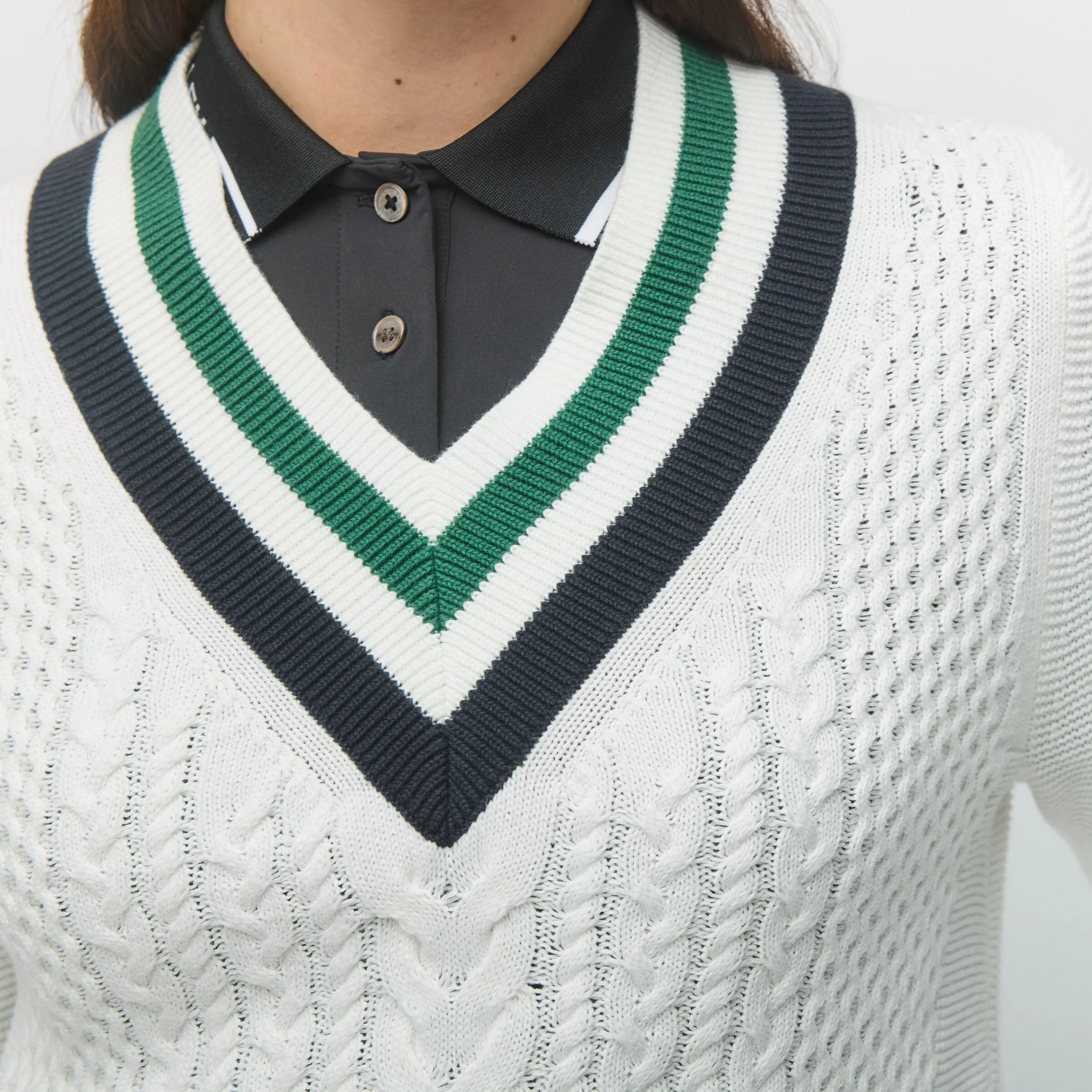 Preppy Deep V Sweater sold by TILLEY product image thumbnail 4