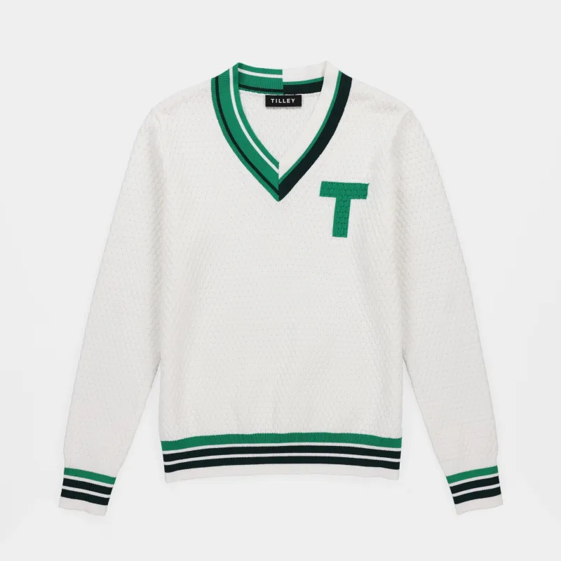 Sport V Neck Sweater sold by TILLEY