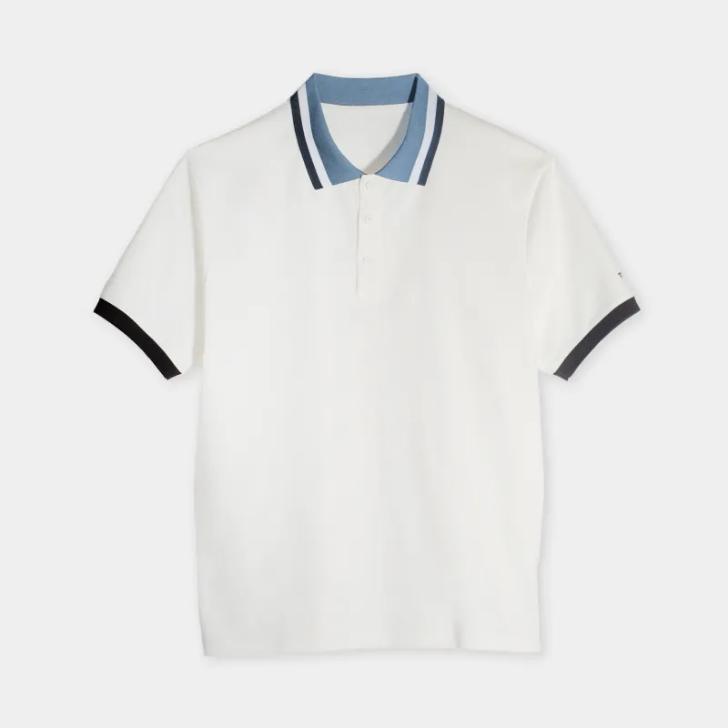 Supima Pique Stripe Polo sold by TILLEY