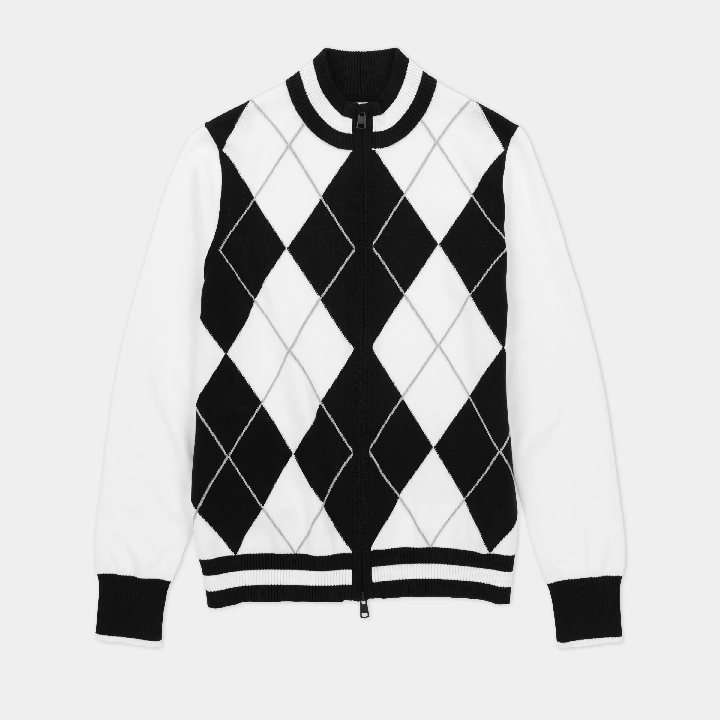 Argyle Full Zip Sweater sold by TILLEY