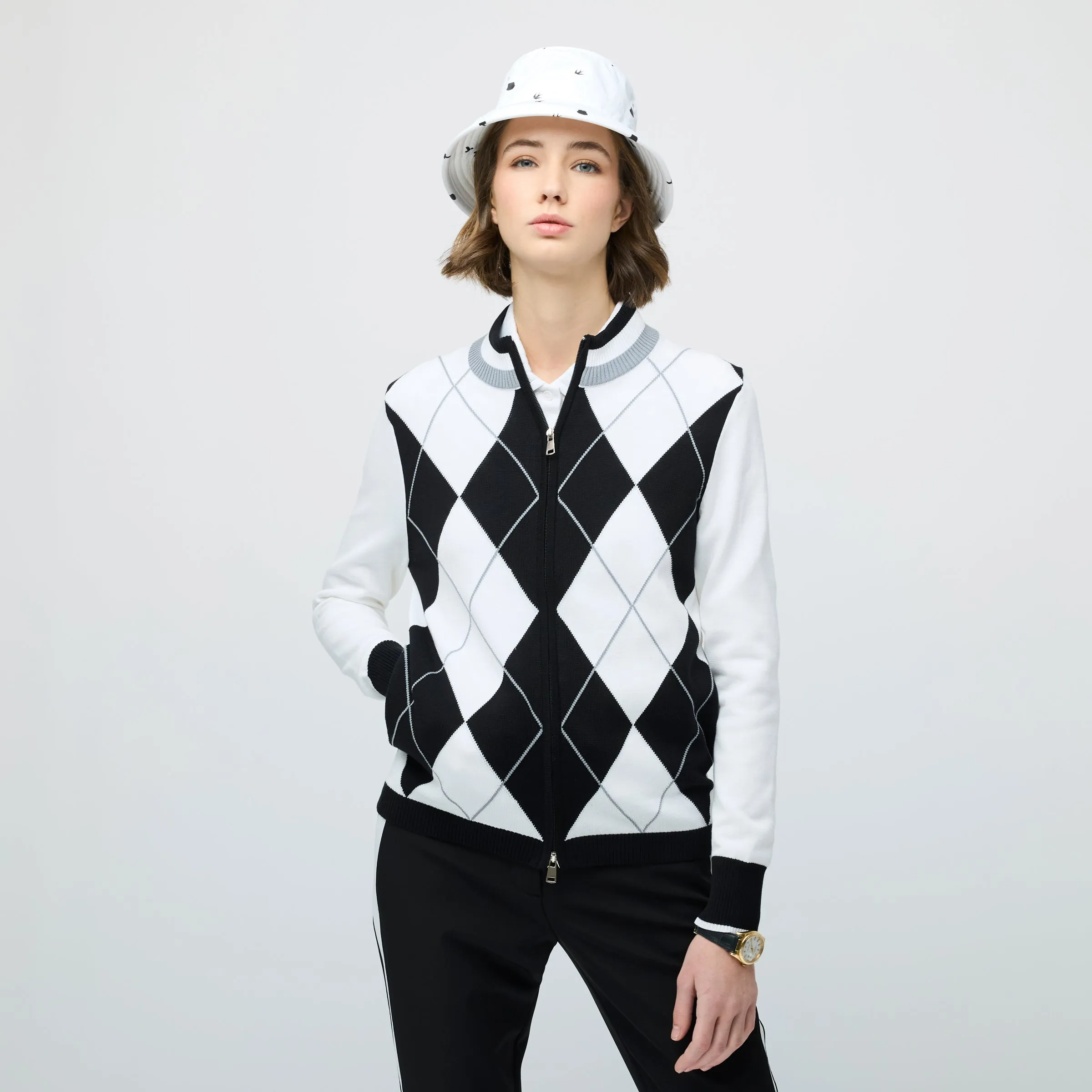Argyle Full Zip Sweater sold by TILLEY product image thumbnail 2
