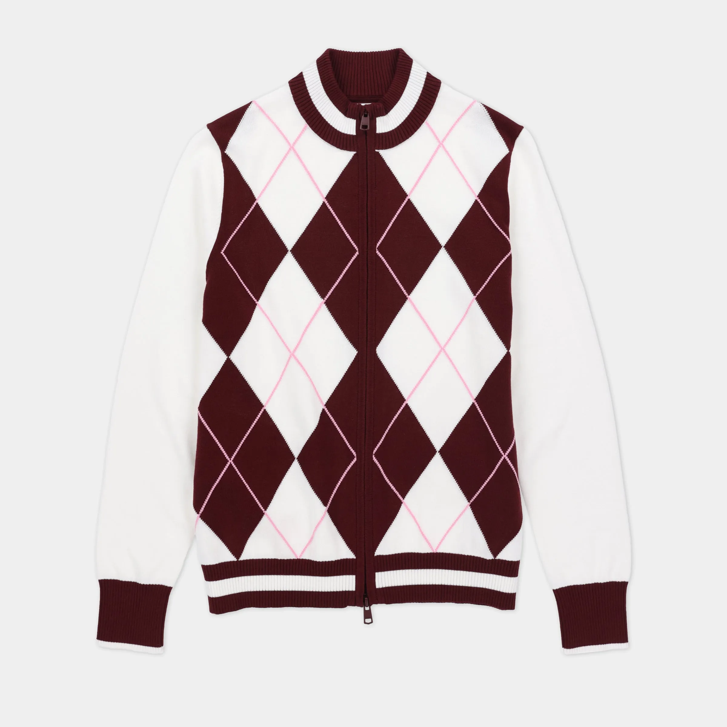 Argyle Full Zip Sweater sold by TILLEY