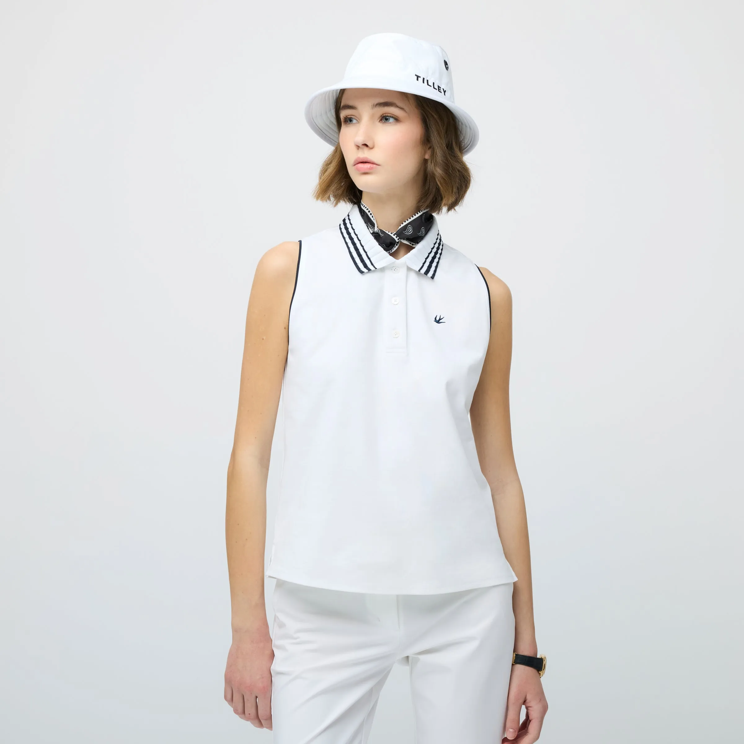 Supima Pique Sleeveless Polo sold by TILLEY product image thumbnail 3