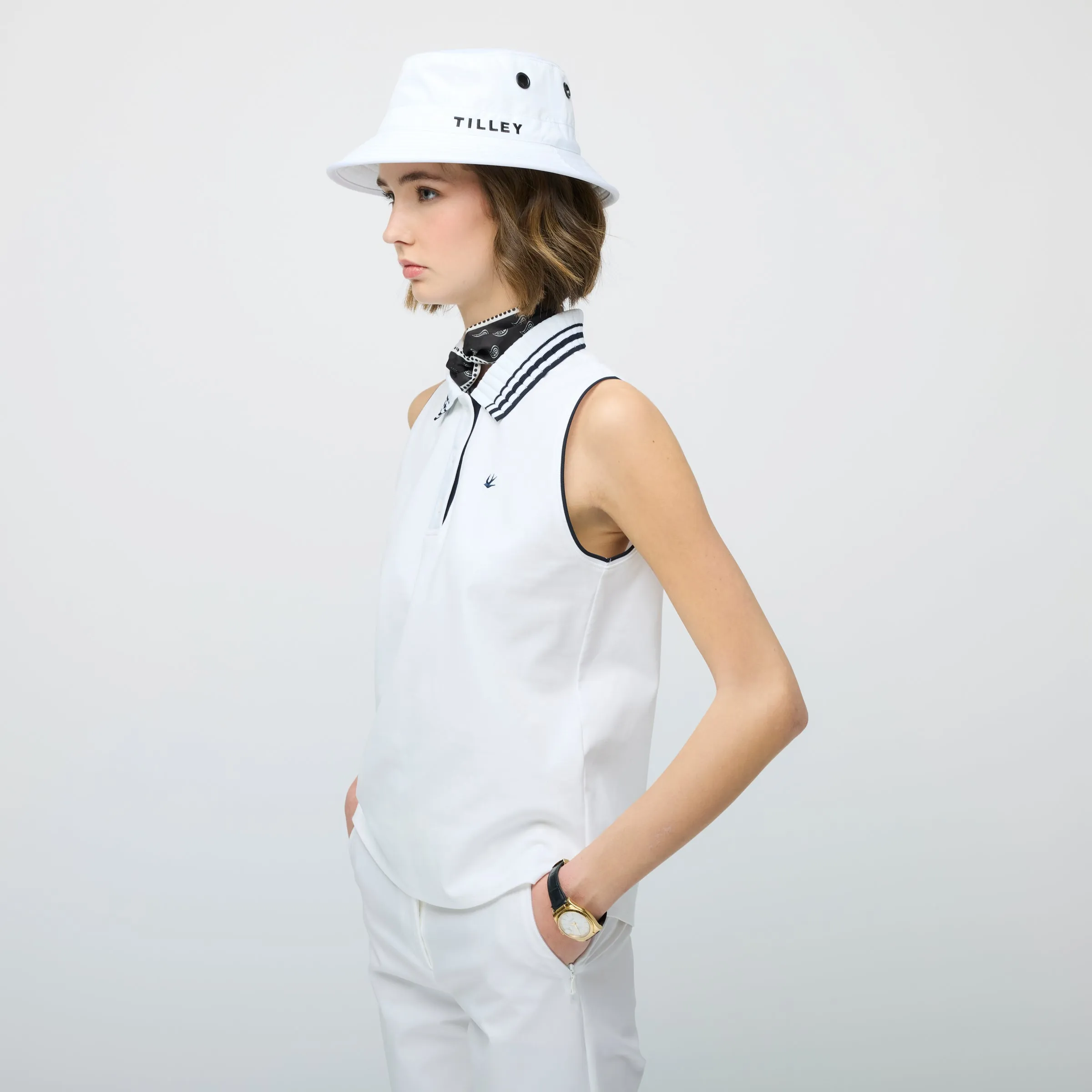 Supima Pique Sleeveless Polo sold by TILLEY product image thumbnail 4