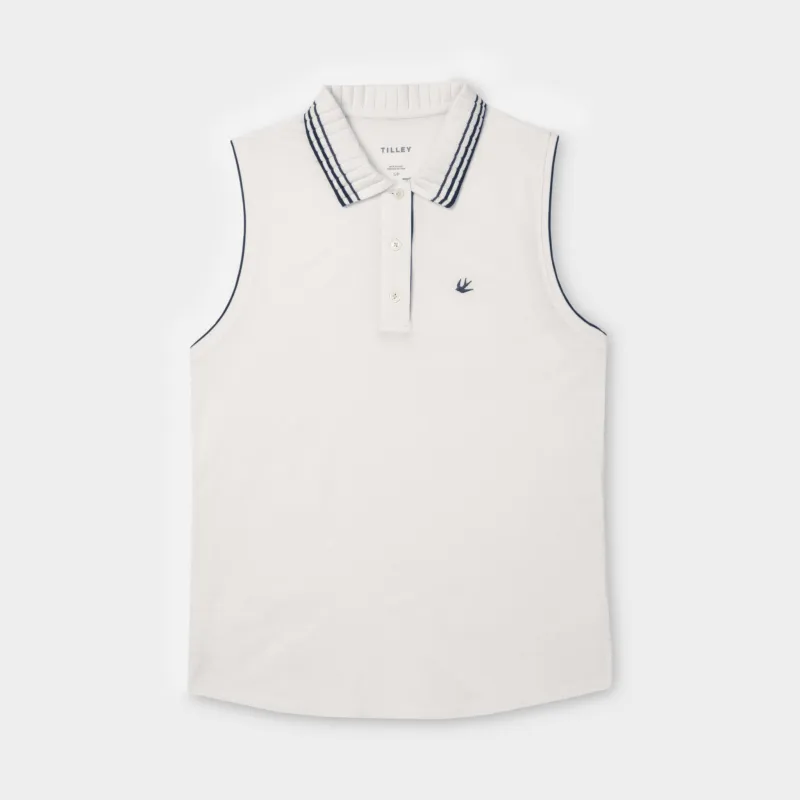 Supima Pique Sleeveless Polo made by TILLEY