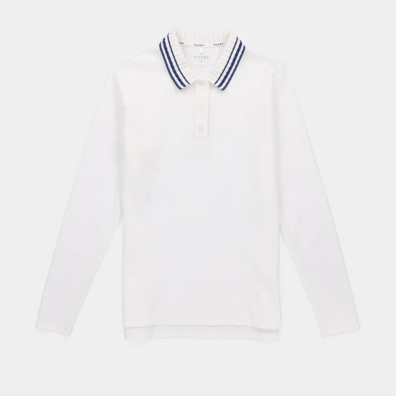 Long Sleeve Team Polo made by TILLEY